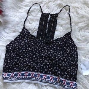 BOHEMIAN RACERBACK CROP TOP